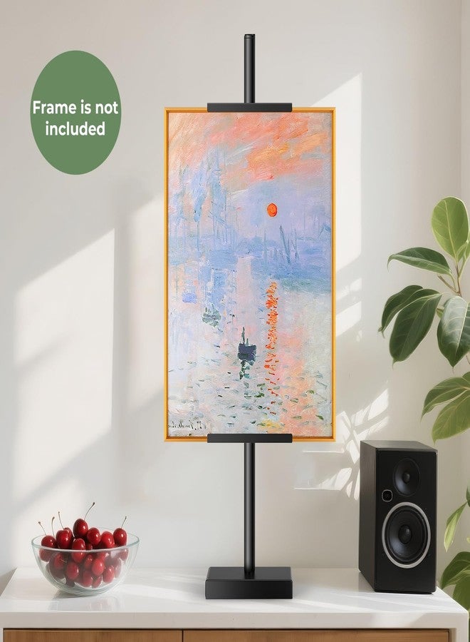 Rofio Adjustable Tabletop Easel Stand, Picture Easels for Display up to 28.5 Inches, Heavy Duty Metal Picture Frame Holder for Artwork, Signs & Certificates Display Stand (Black) - Image 3